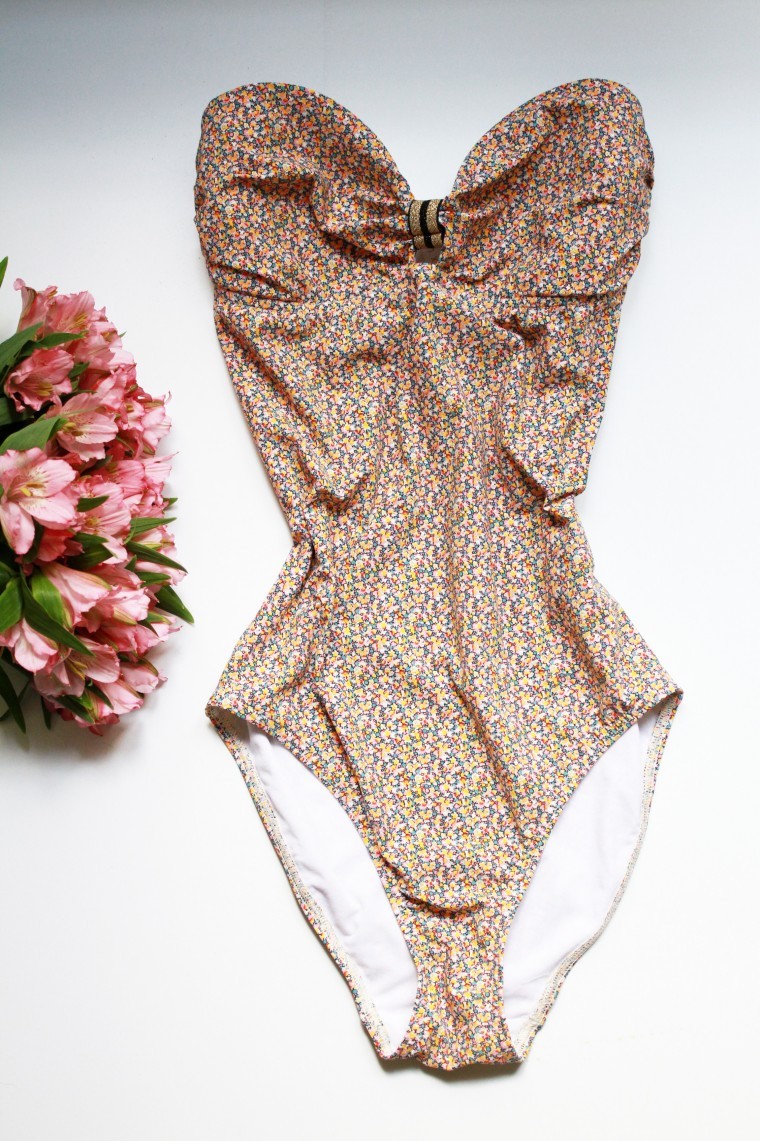 liberty swimsuit + pineapple + flowers