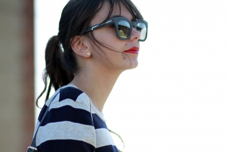 the brunette blog mode paris stripes yellow