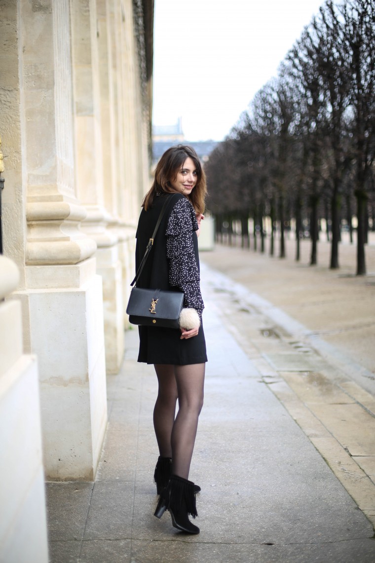 The Brunette blog mode paris robe sister jane noire