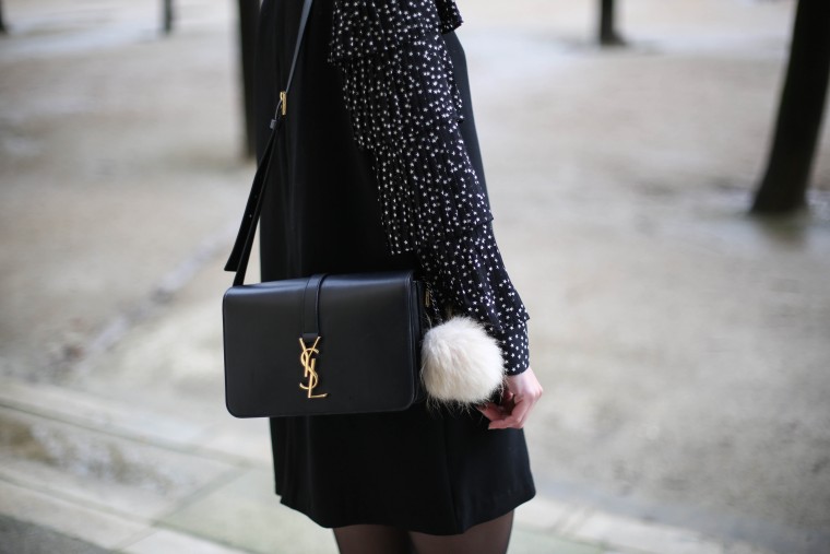 The Brunette blog mode paris robe sister jane sac saint laurent noir 2