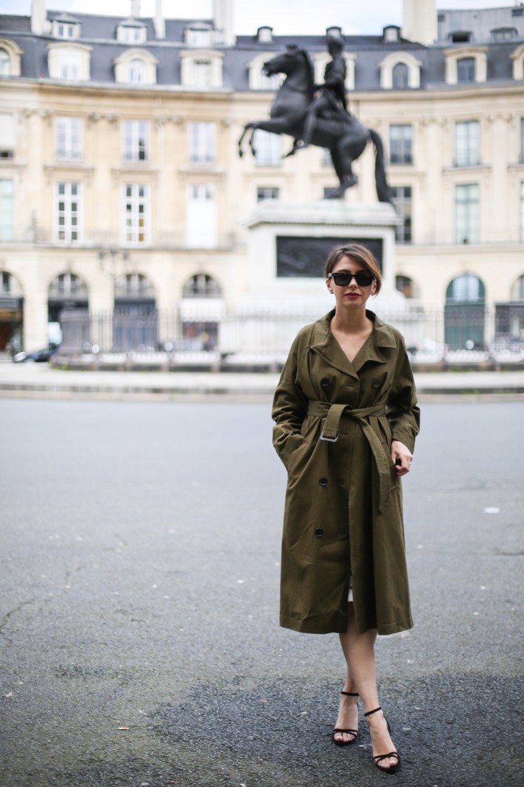 Look alexa chung marks and spencer KAKI - The brunette french fashion blog