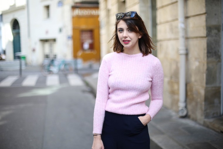 Look alexa chung marks and spencer bleu - The brunette french fashion blog 5