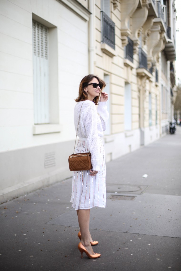 look blanc sezane majexclusive jupe - the brunette blog mode paris 7