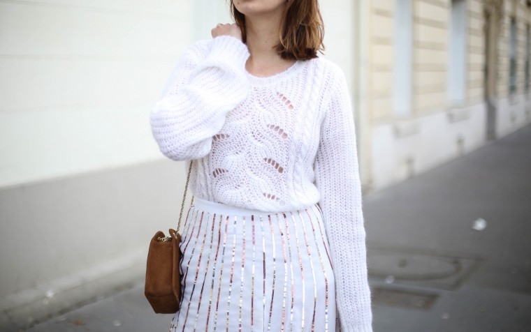 look blanc sezane majexclusive jupe - the brunette blog mode paris 9