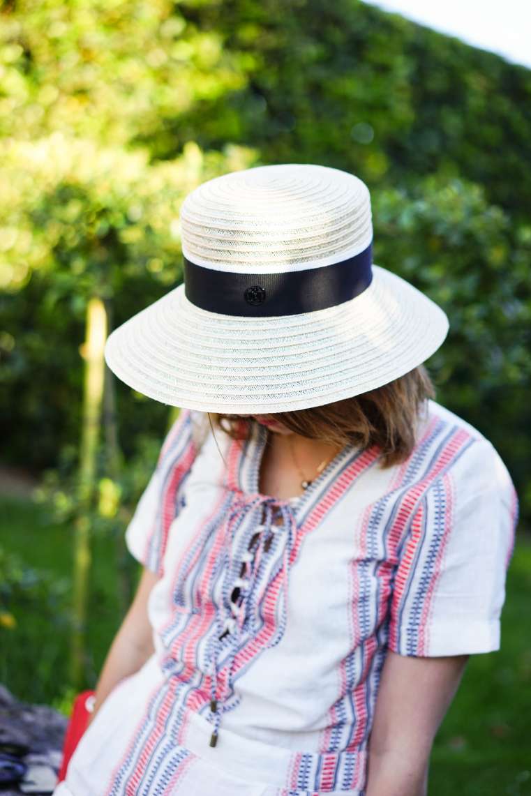 look combishort tularosa chapeau paille maison michel the brunette french fashion blog 6