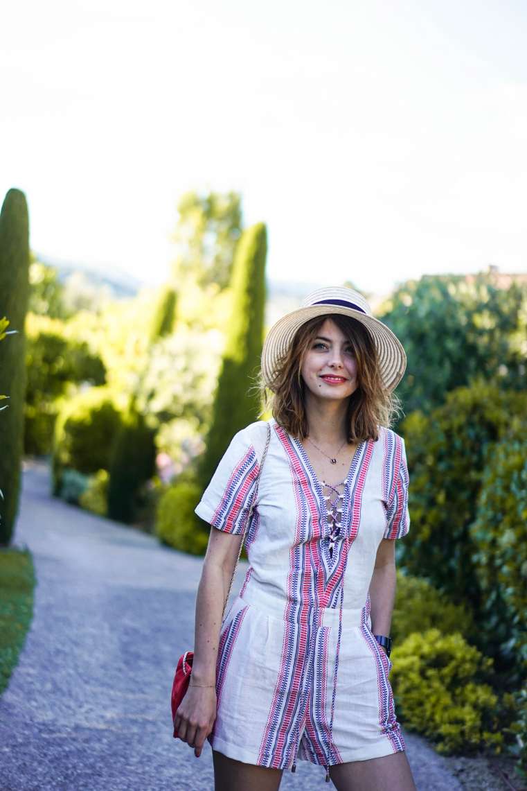 look combishort tularosa chapeau paille maison michel the brunette french fashion blog 8