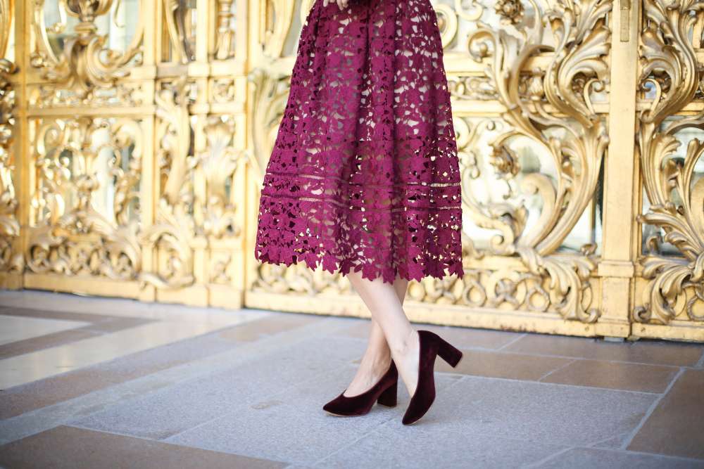 look-self-portrait-burgundy-dress-the-brunette-blog-mode-paris-2